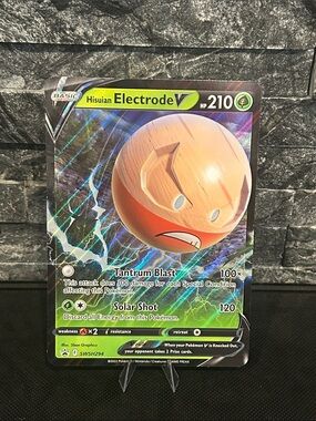 Pokemon Electrode V Full Art Holo SWSH294 Black Star Promo JUMBO Card M/NM